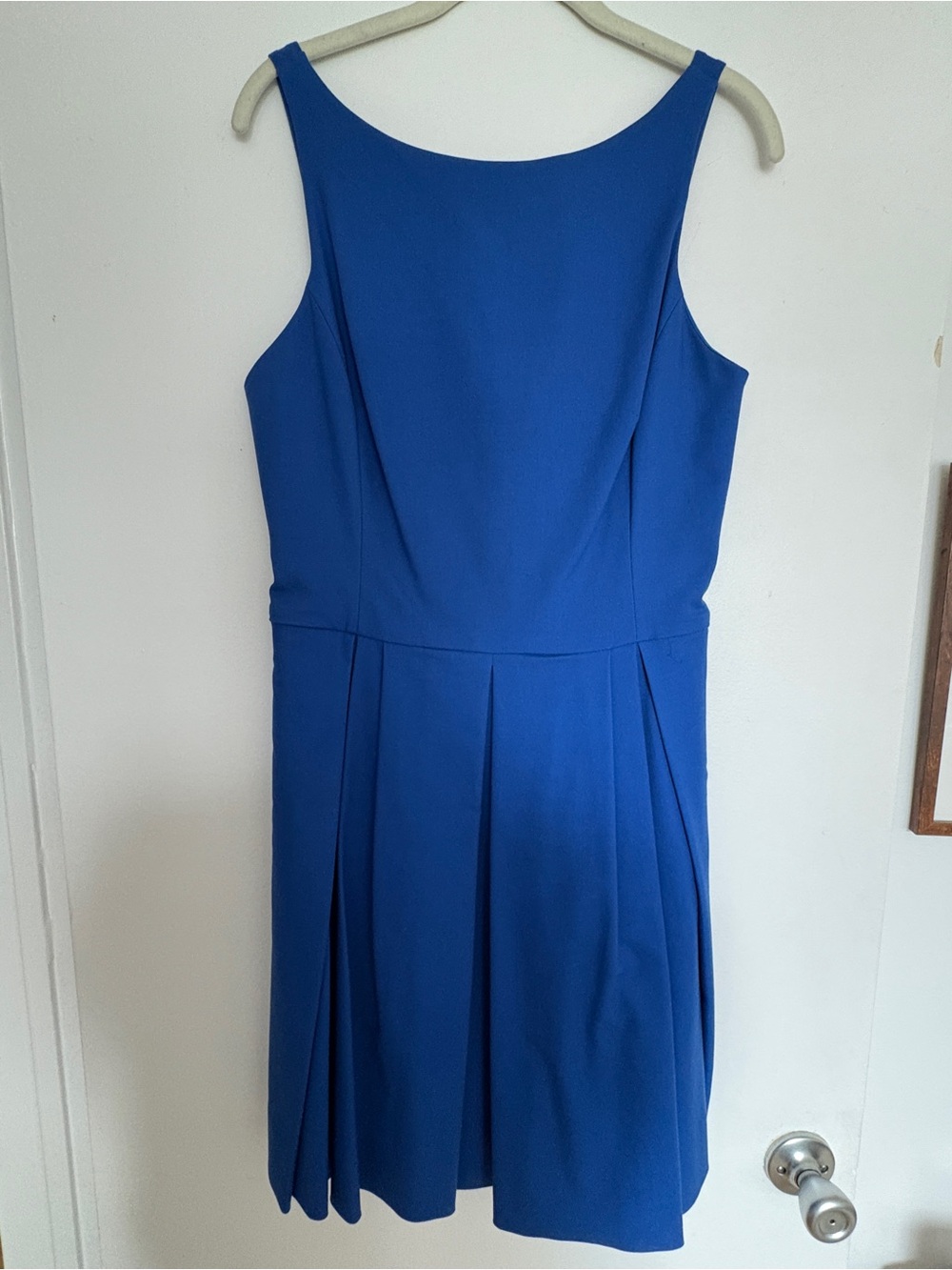 Polo Ralph Lauren Sleeveless Royal Blue Pleated Midi Dress